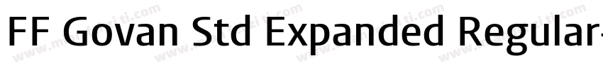 FF Govan Std Expanded Regular字体转换